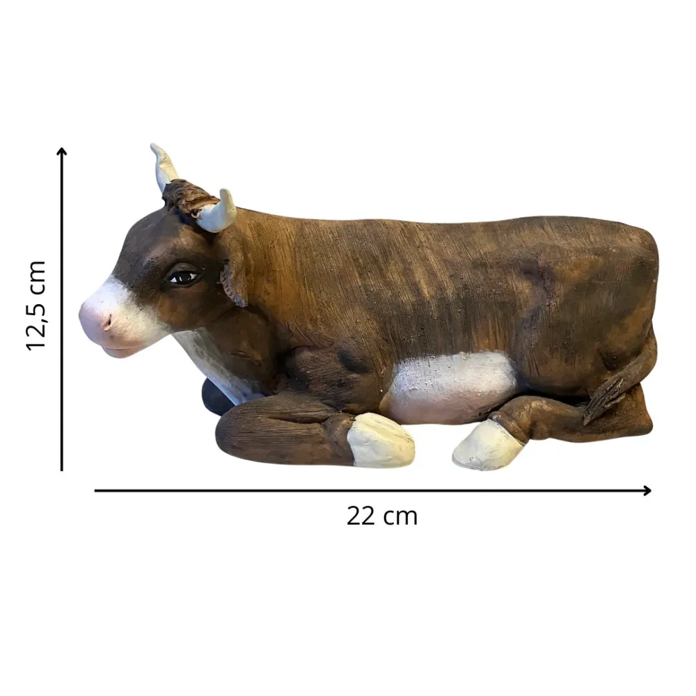 Bue in terracotta per statue da 25-30 cm
