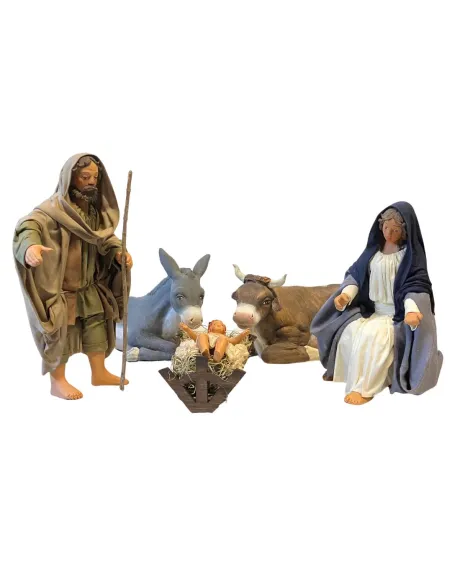 Set Natività 5 pezzi in terracotta 25 cm