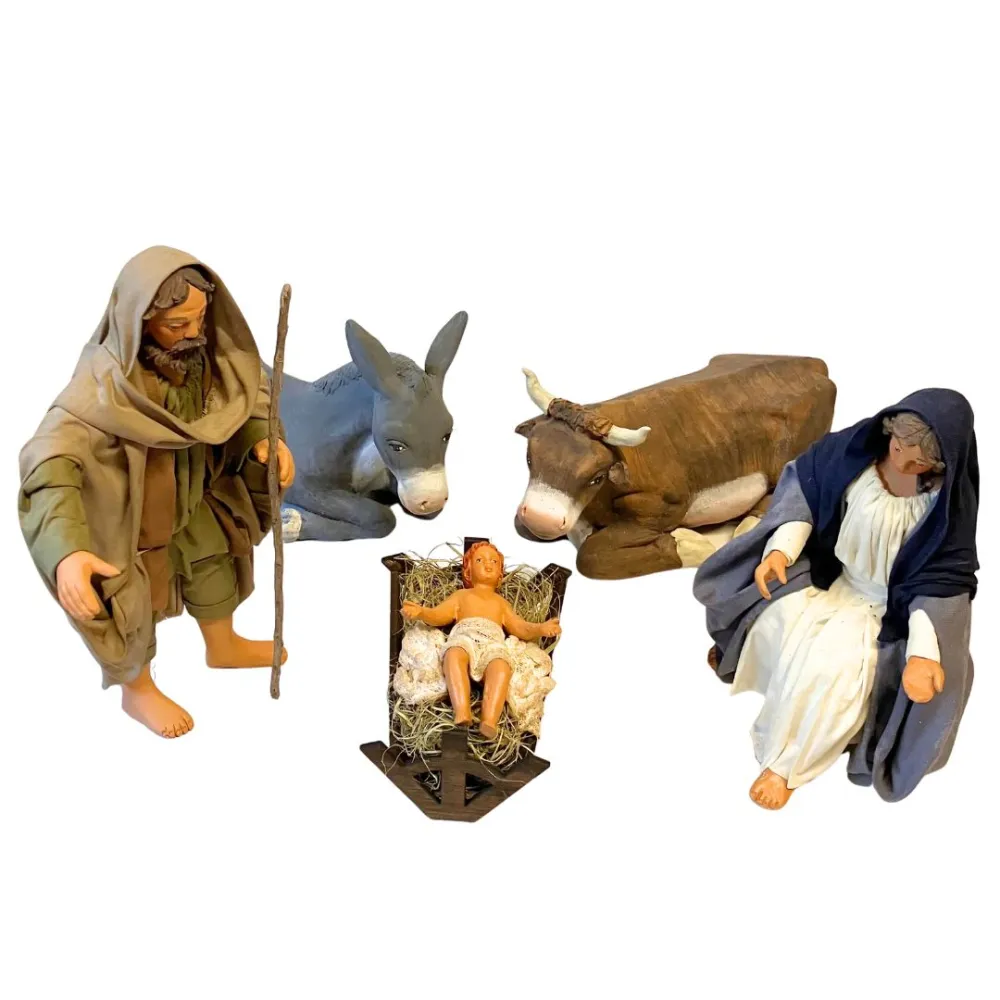 25 cm Terracotta 5-Piece Nativity Set