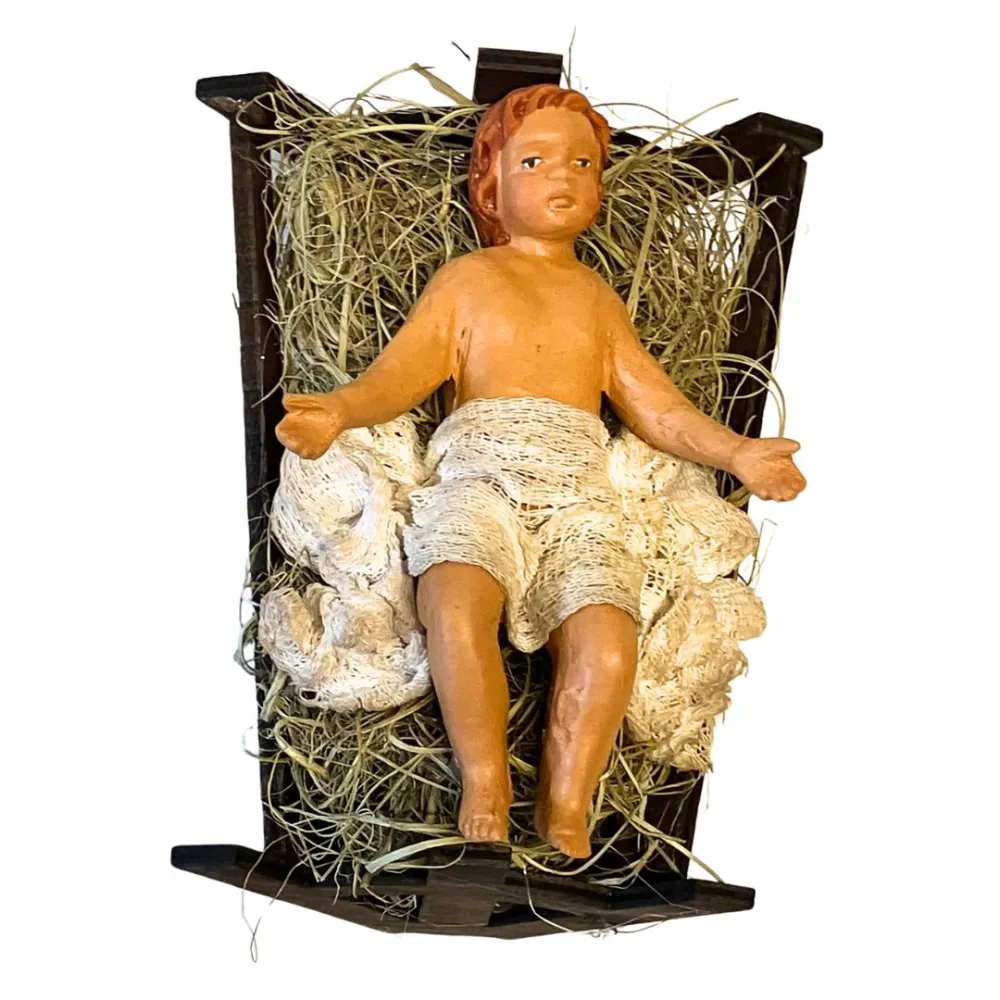 Terracotta Infant Jesus for 25 cm Nativity Figures