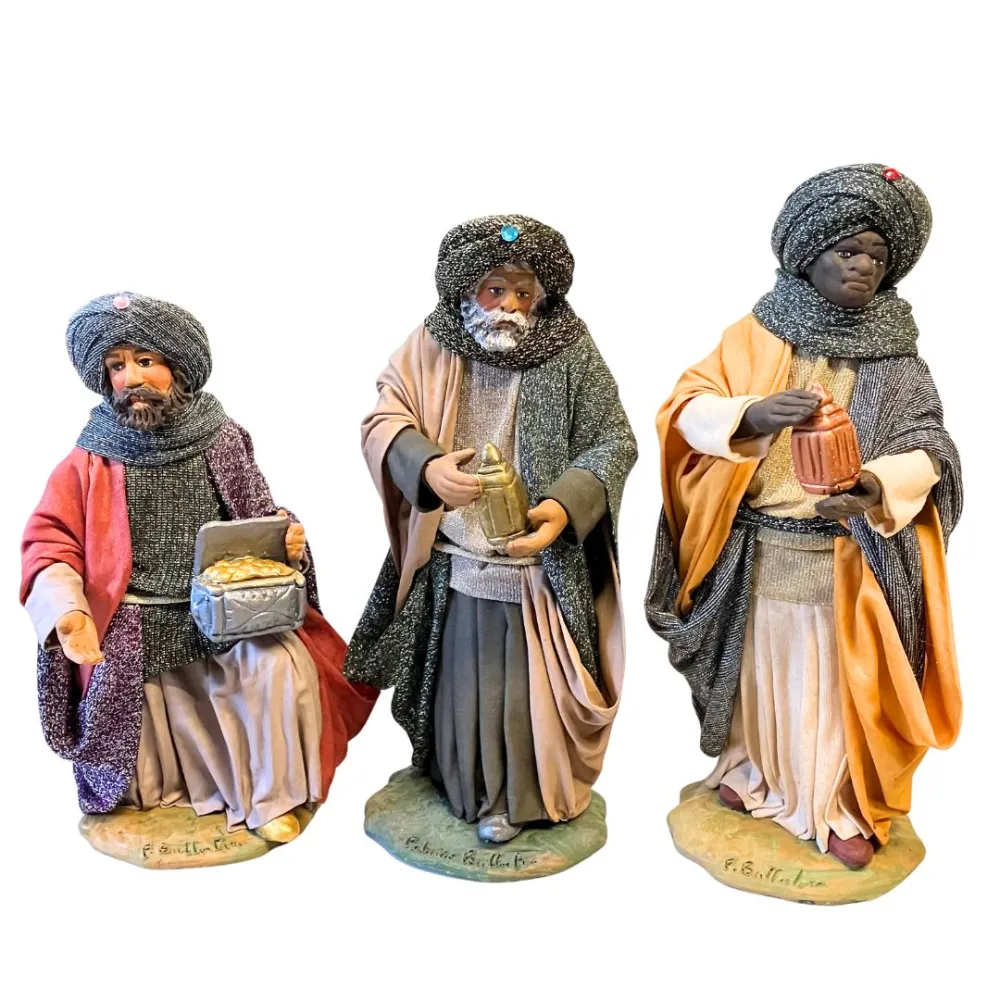 25 cm Terracotta Set of the Three Wise Men