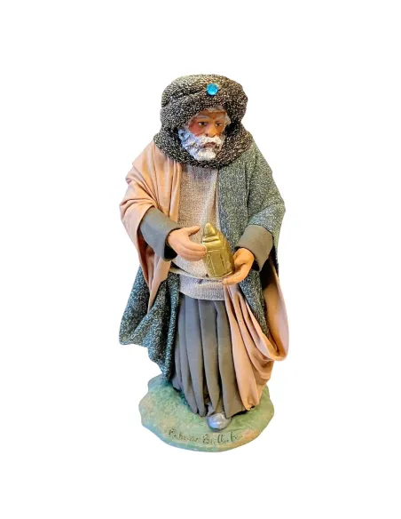 25 cm Terracotta Wise Man Bearing Frankincense
