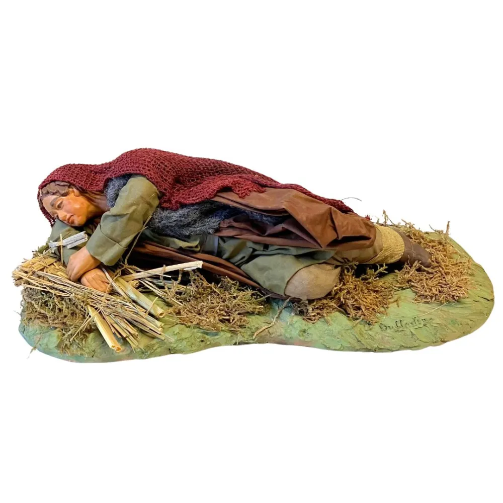 25 cm Terracotta Sleeping Man