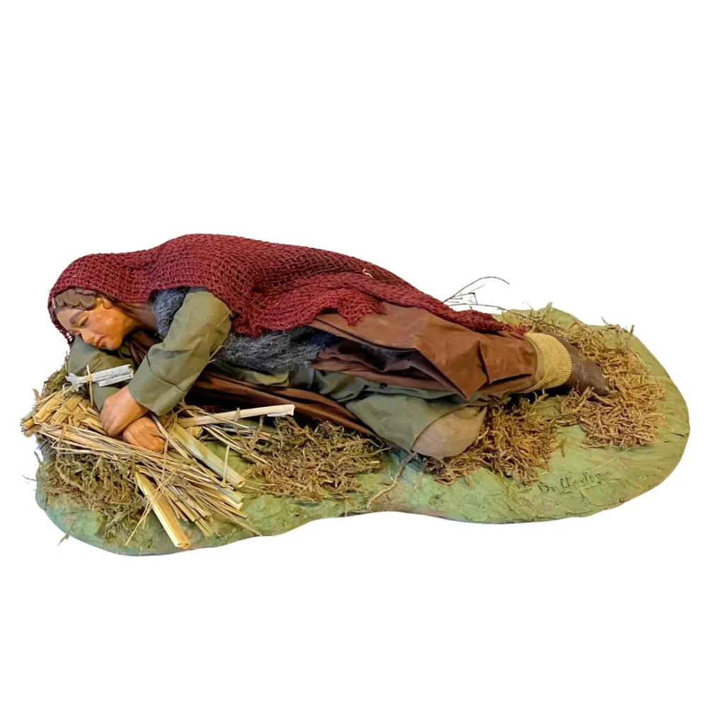 25 cm Terracotta Sleeping Man