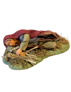 25 cm Terracotta Sleeping Man