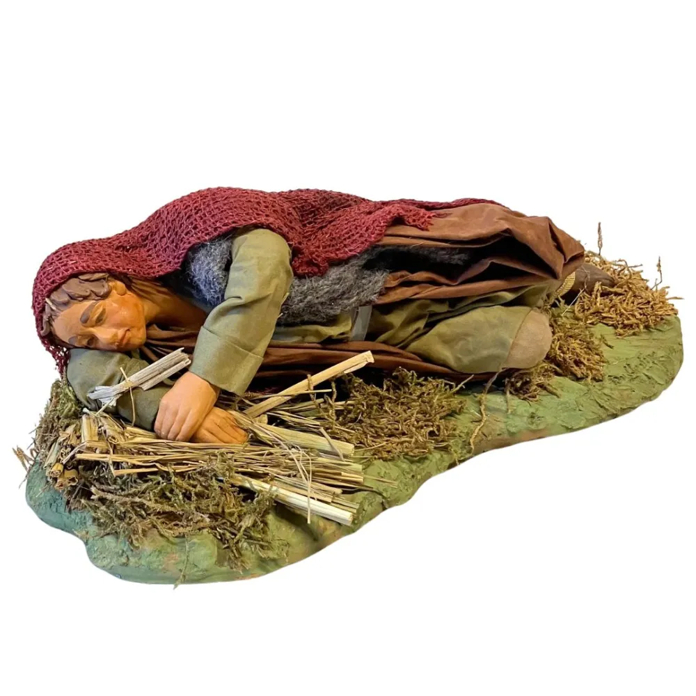 25 cm Terracotta Sleeping Man