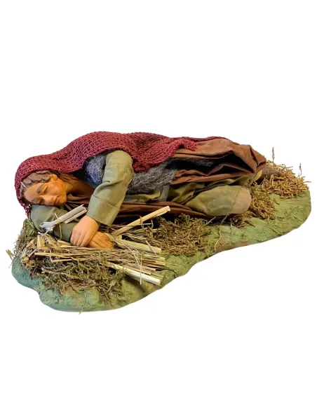 25 cm Terracotta Sleeping Man