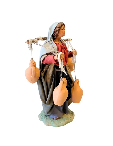 Terracotta Woman Carrying Amphoras