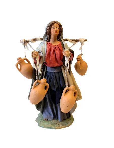 Terracotta Woman Carrying Amphoras