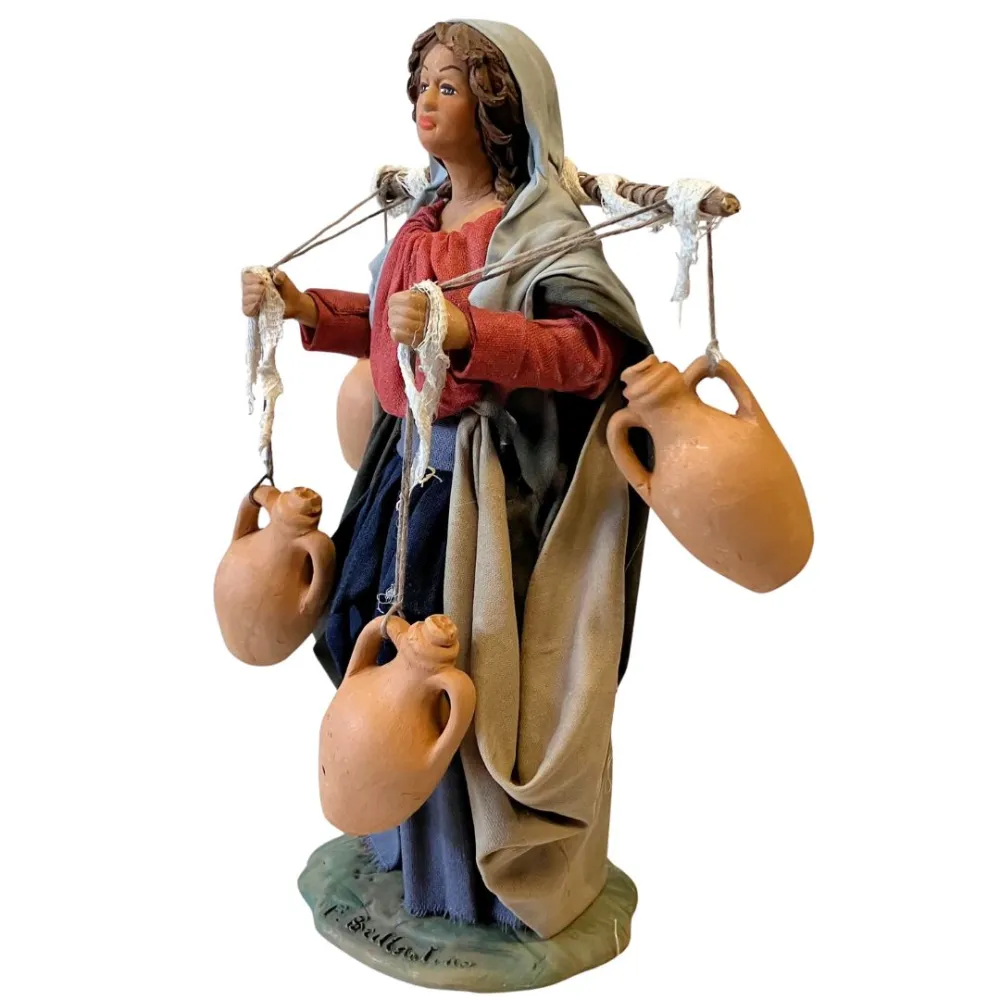 Terracotta Woman Carrying Amphoras