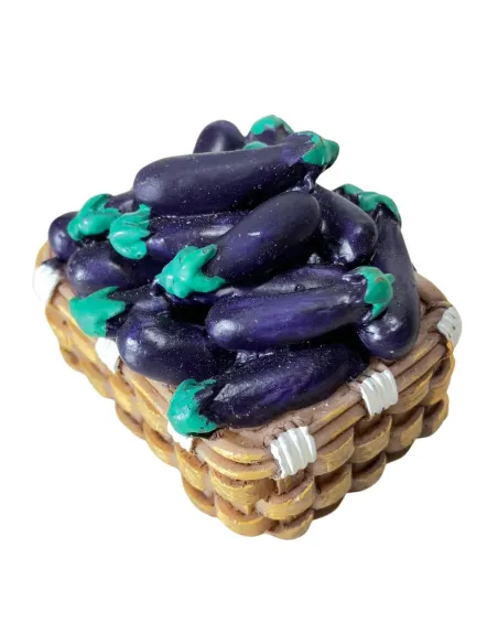 Set of 6 Resin Baskets with Vegetables for 20–25 cm Nativity Figures