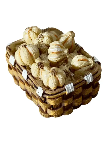 Set of 6 Resin Baskets with Vegetables for 20–25 cm Nativity Figures