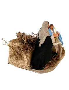 Set Natività 3 pezzi in terracotta in movimento 10 cm 2