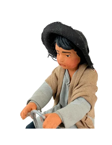 Bambini su dondolo in terracotta per statue da 25-30 cm