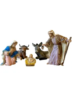 Set Natività 5 pezzi in resina serie 17 cm