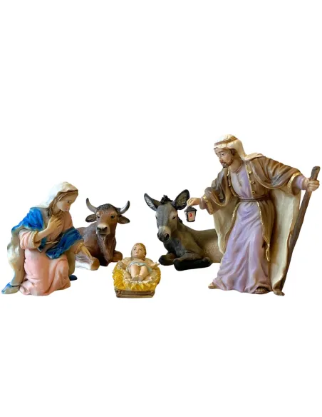 Set Natività 5 pezzi in resina serie 17 cm