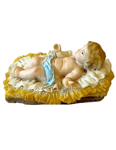 Baby Jesus with Cradle – Resin, for 15–20 cm Nativity Figures