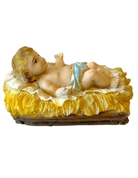 Baby Jesus with Cradle – Resin, for 15–20 cm Nativity Figures