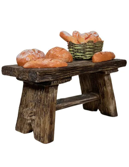 Resin Baker's Workbench for 10–12 cm Nativity Figures