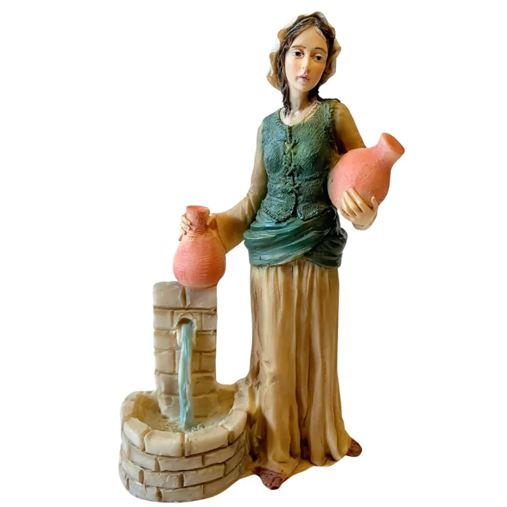 Woman with Amphorae – Resin, 17 cm Series