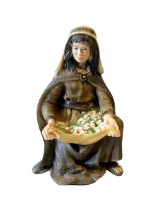 Woman with Flowers – Resin, 17 cm Series