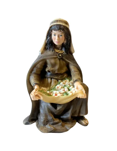 Woman with Flowers – Resin, 17 cm Series