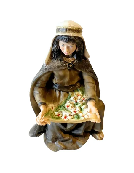 Woman with Flowers – Resin, 17 cm Series
