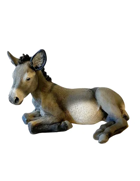 Resin Donkey for 15–20 cm Nativity Figures  Description: