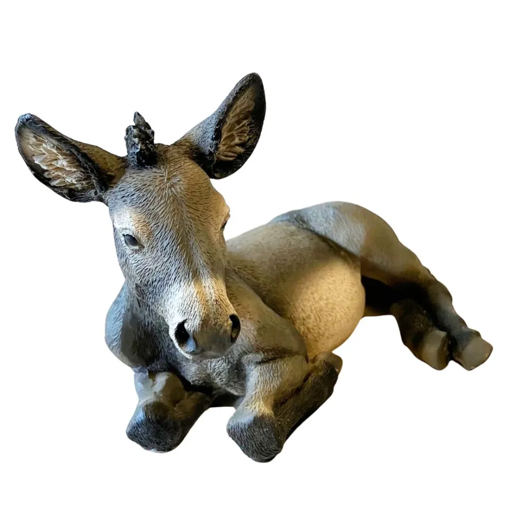 Resin Donkey for 15–20 cm Nativity Figures  Description: