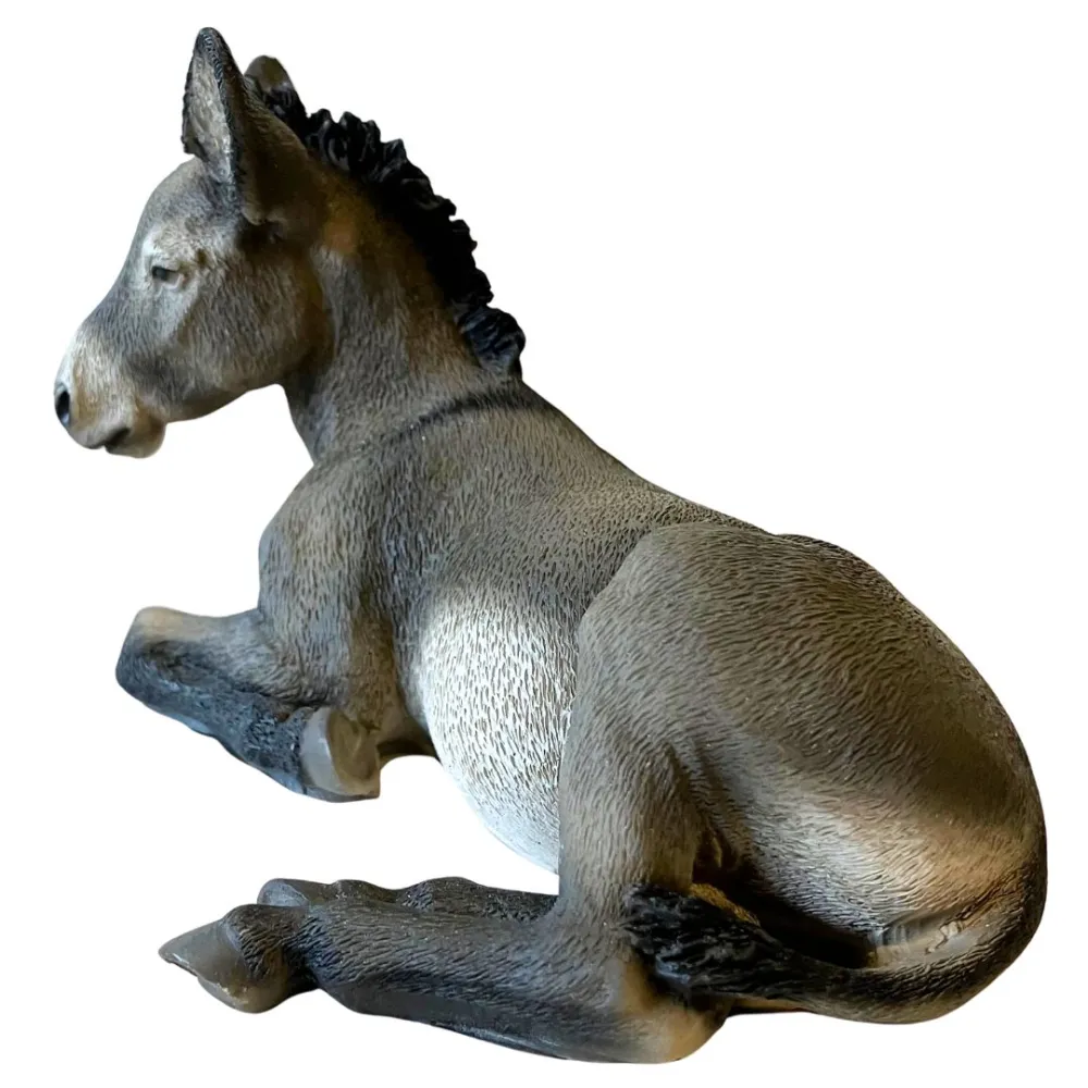 Resin Donkey for 15–20 cm Nativity Figures  Description: