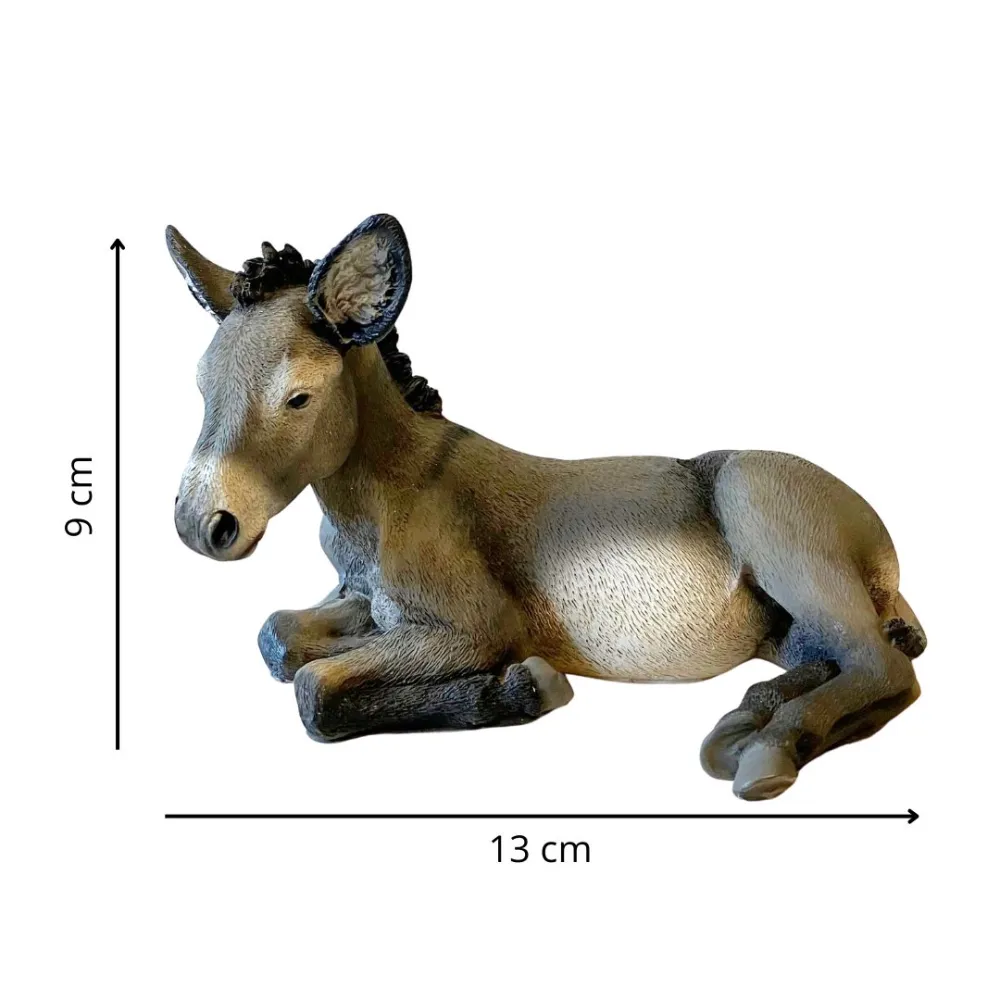 Resin Donkey for 15–20 cm Nativity Figures  Description: