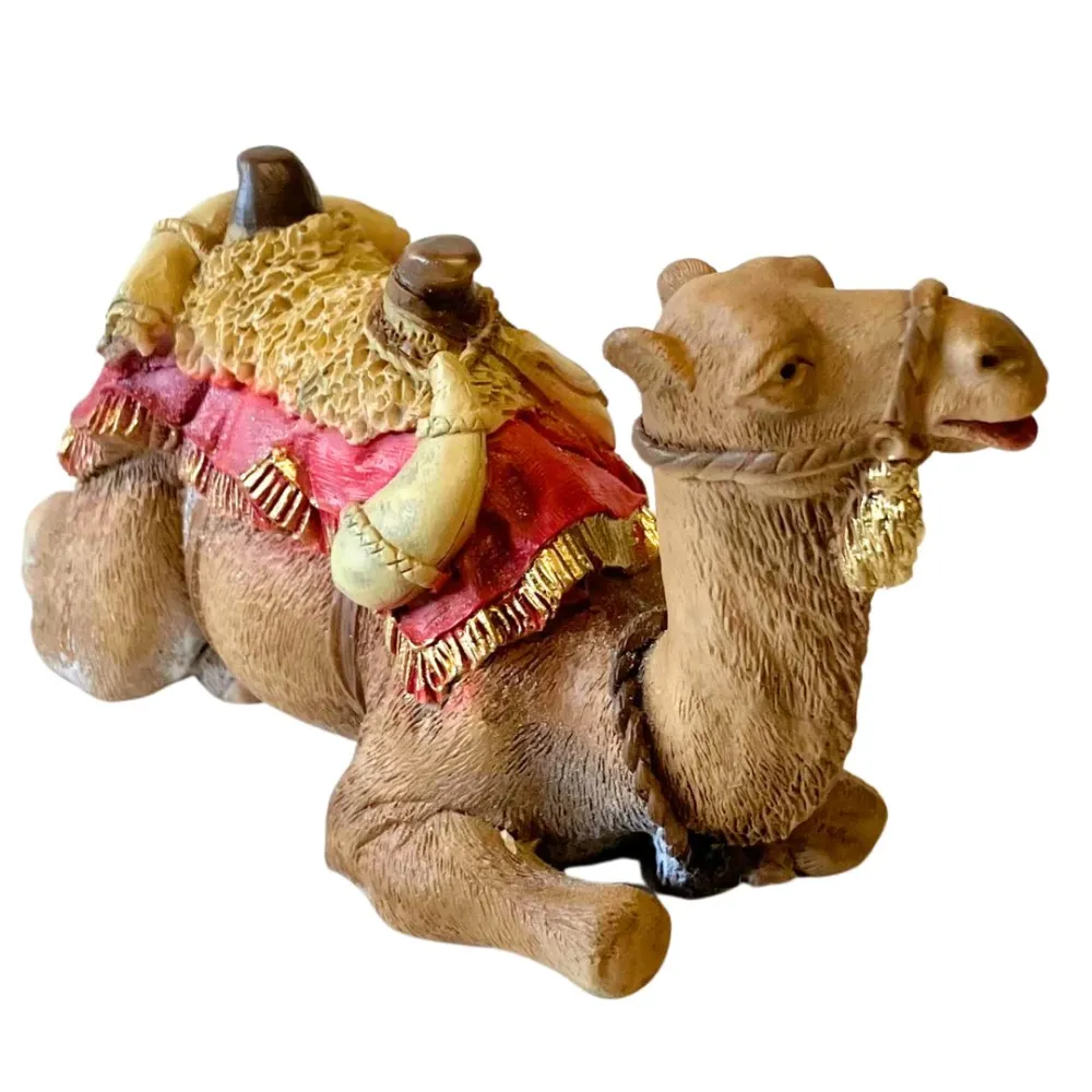 Seated Resin Camel for 15–20 cm Nativity Figures