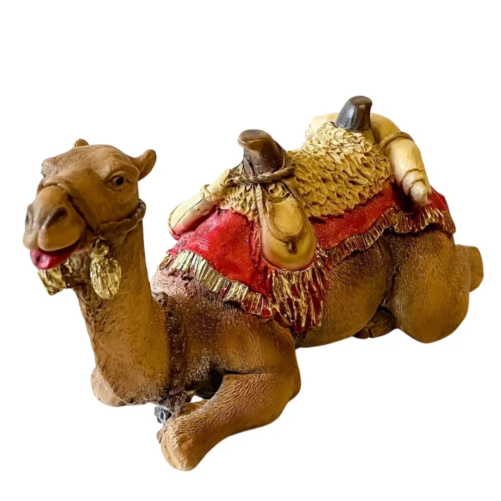 Seated Resin Camel for 15–20 cm Nativity Figures