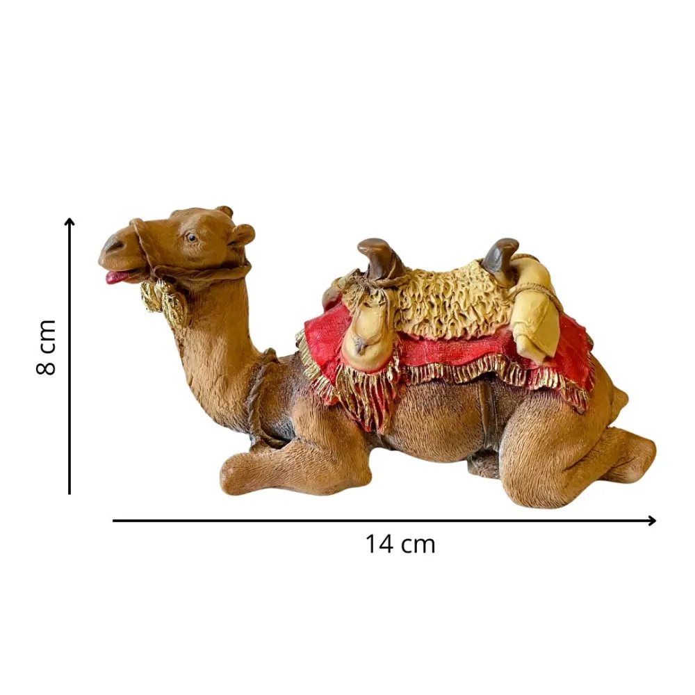 Seated Resin Camel for 15–20 cm Nativity Figures