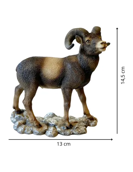 Muflone in resina per statue da 30 cm