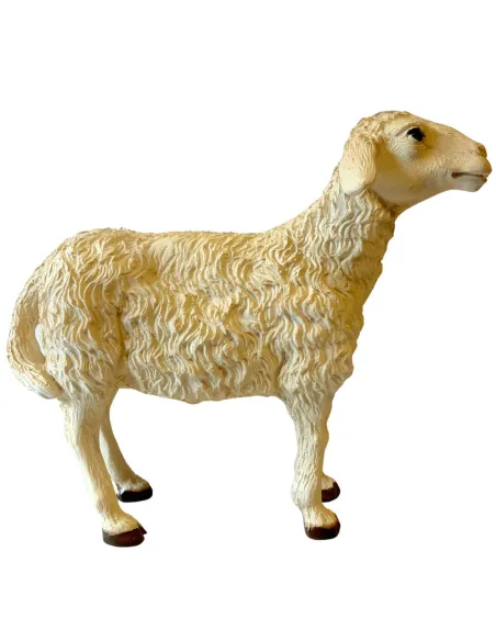 Pecora in resina testa alta per statue da 25-30 cm