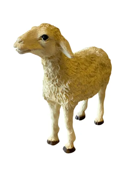 Resin Sheep with Raised Head for 25–30 cm Nativity Figures