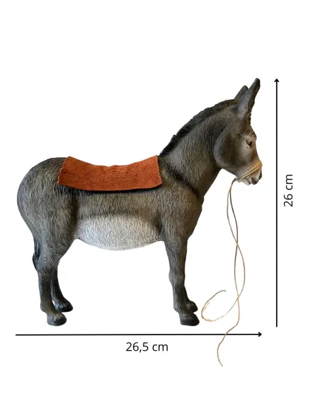 Asino in resina per statue da 30 cm