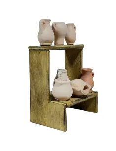 Bancarella anfore in terracotta per statue da 10 cm