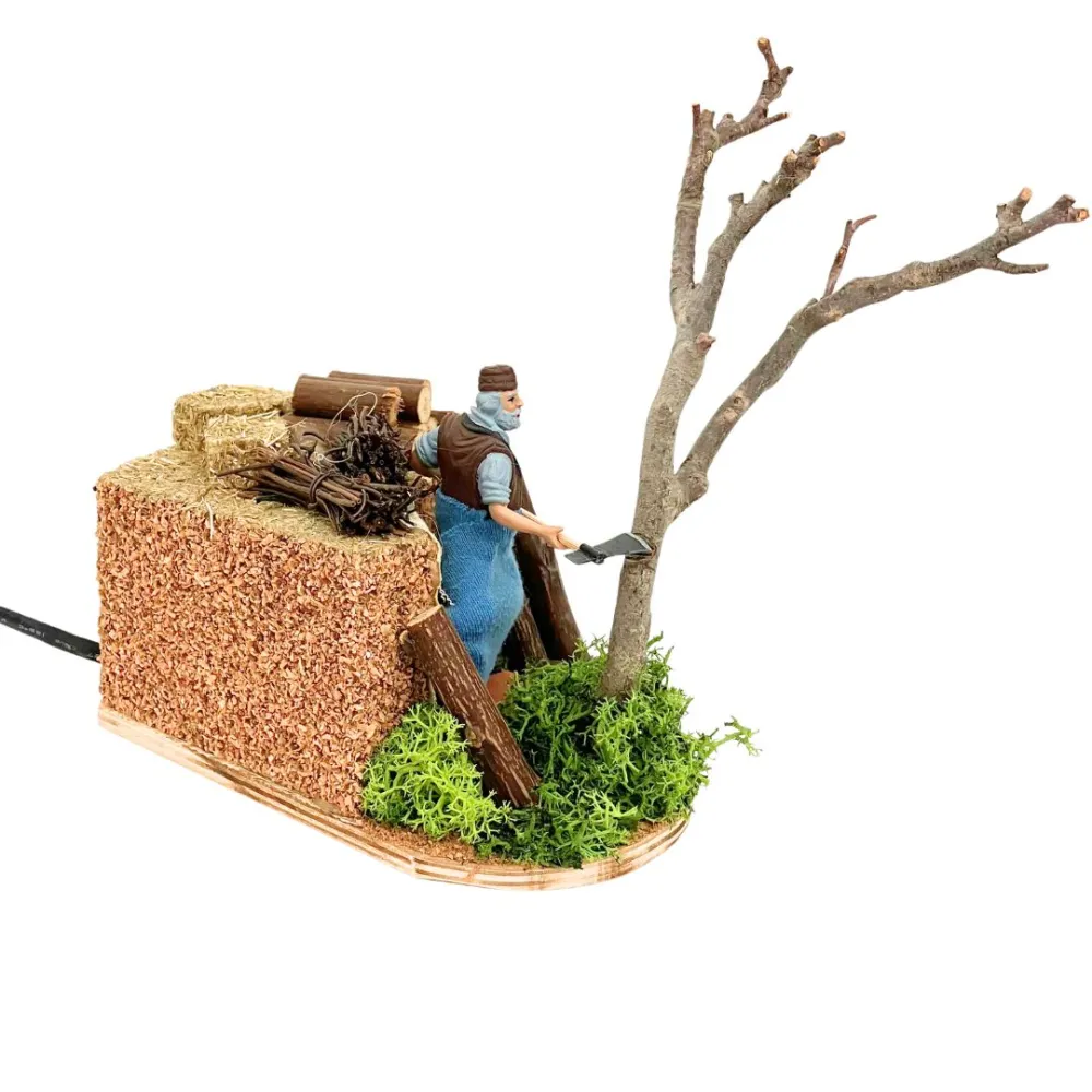Animated 10 cm PVC Landi Woodcutter
