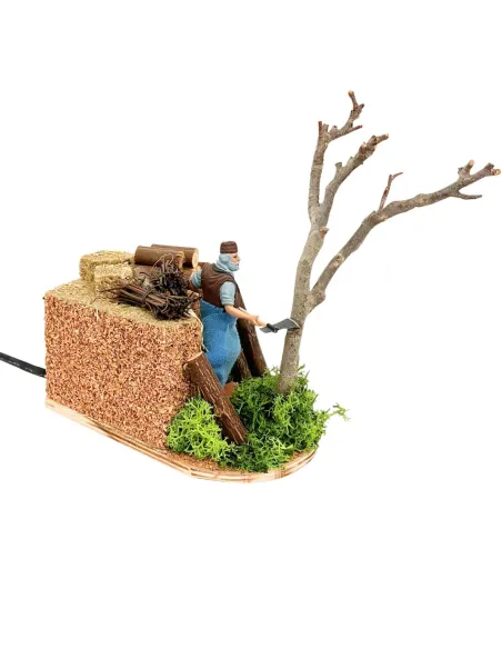 Animated 10 cm PVC Landi Woodcutter