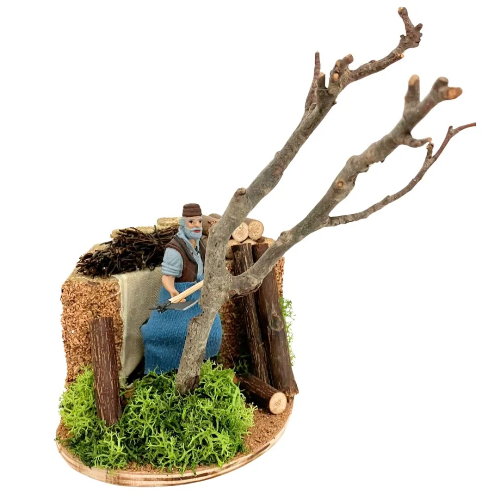 Animated 10 cm PVC Landi Woodcutter