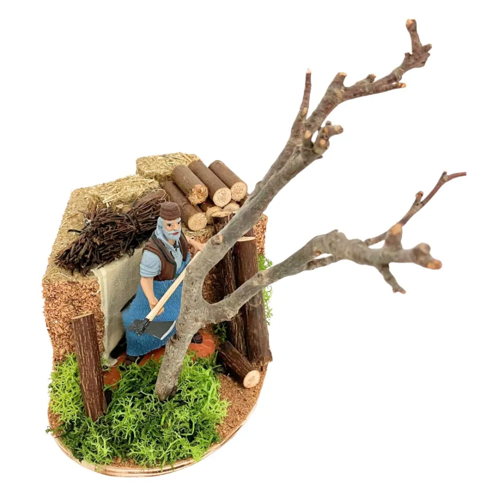 Animated 10 cm PVC Landi Woodcutter