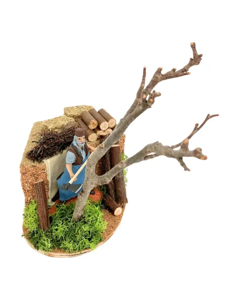 Animated 10 cm PVC Landi Woodcutter