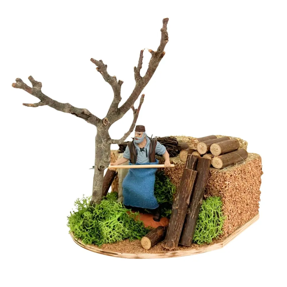 Animated 10 cm PVC Landi Woodcutter