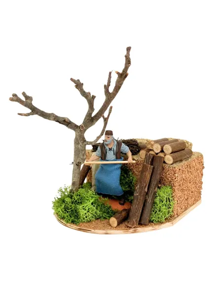 Animated 10 cm PVC Landi Woodcutter