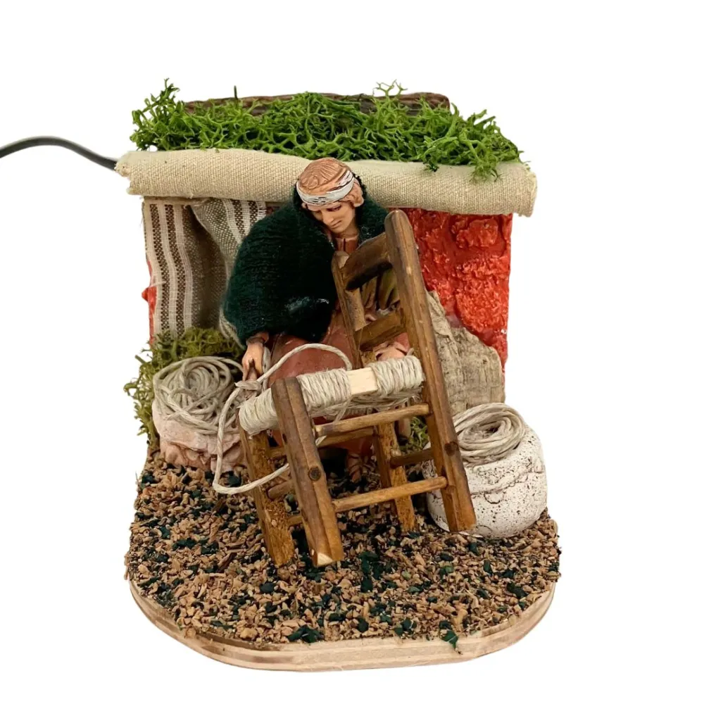 Animated 10 cm PVC Landi Chair Weaver