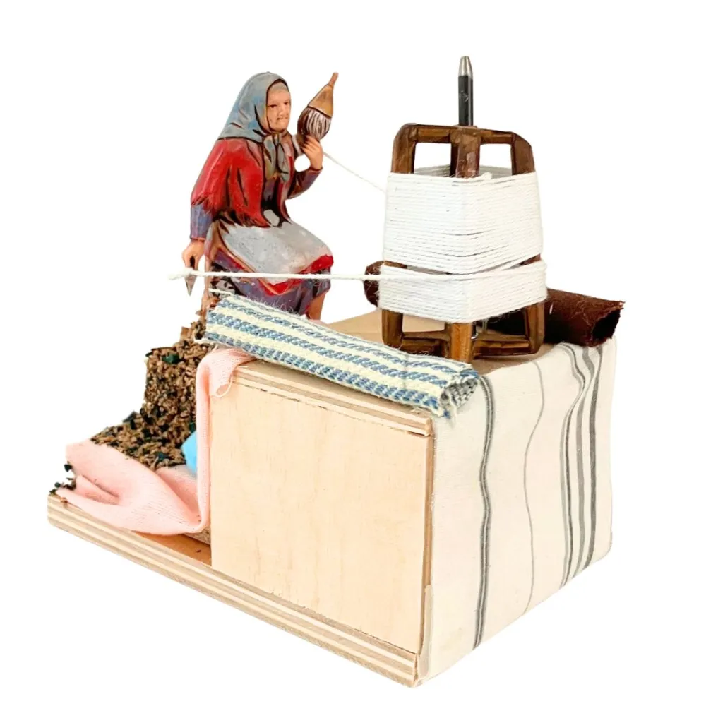 Animated 8 cm PVC Landi Elderly Spinner