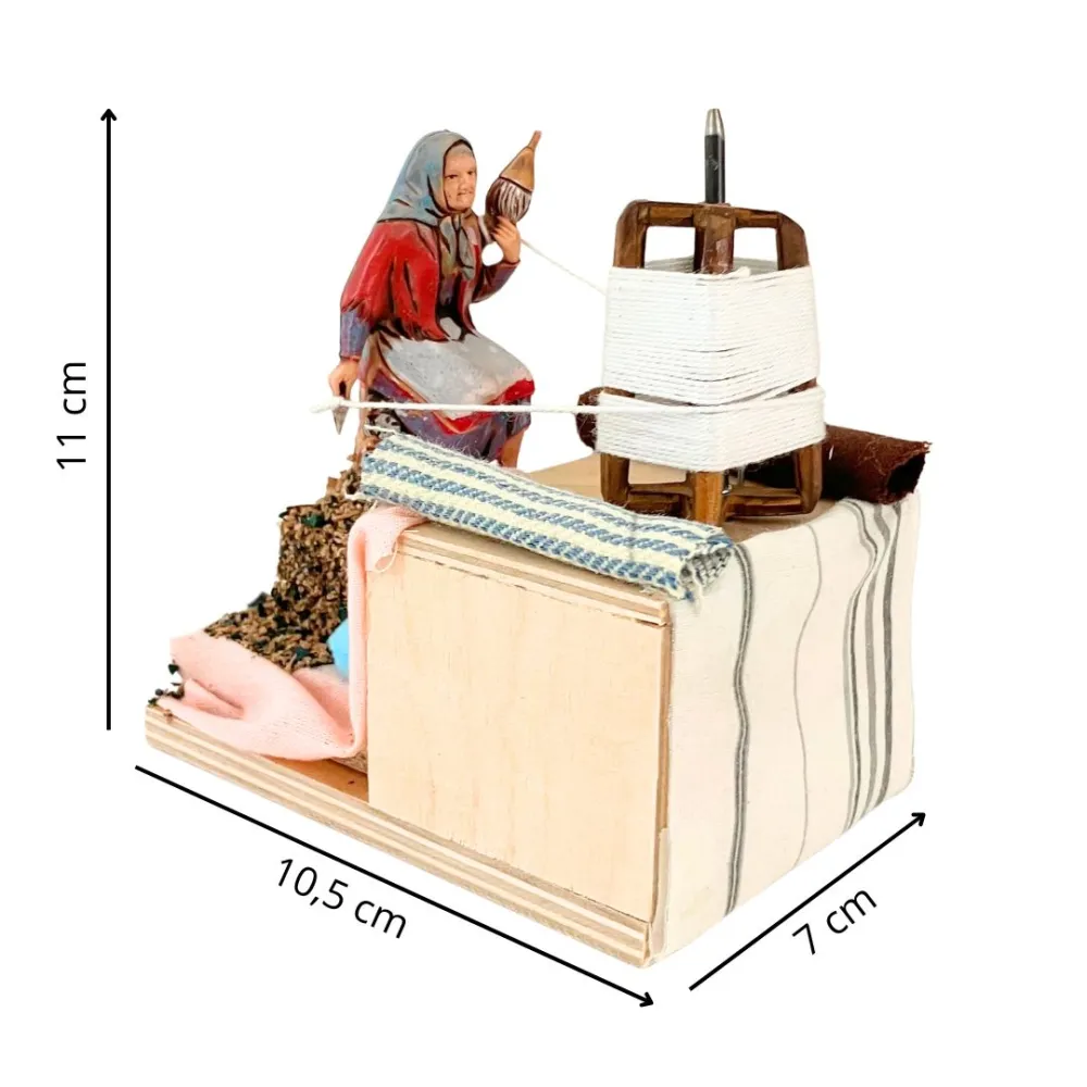 Animated 8 cm PVC Landi Elderly Spinner