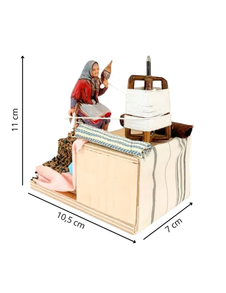 Animated 8 cm PVC Landi Elderly Spinner